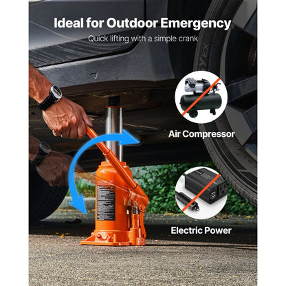 Hydraulic Bottle Jack High Lift Jack 20 Ton (44092 lbs) Car Auto Repair