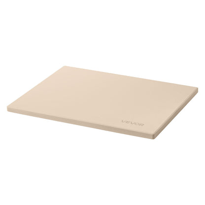 Pizza Stone, 38 x 30 cm Rectangular Cordierite Pizza Stone, Extra Large Baking-Stone with Scraper, 15 mm Thick Heat-Resistant Cordierite, for Kitchen Oven, Baking Bread & Pizzas, BBQ Grilling