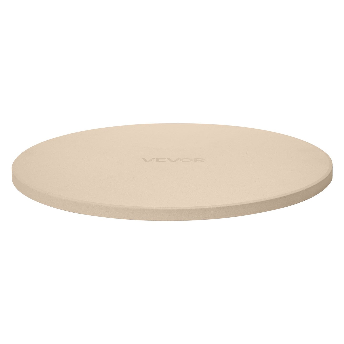 Pizza Stone, 381 mm Round Cordierite Pizza Stone, Extra Large Baking-Stone with Aluminum Peel, 17 mm Thickness Heat-Resistant Cooking Cordierite, for Kitchen Oven, Baking Pizzas, BBQ Grilling