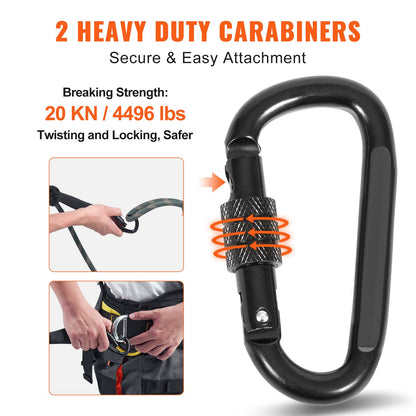 VEVOR Tree Stand Safety Rope 30 ft/91.44 m Treestand Lifeline Rope 0.6'' 30KN