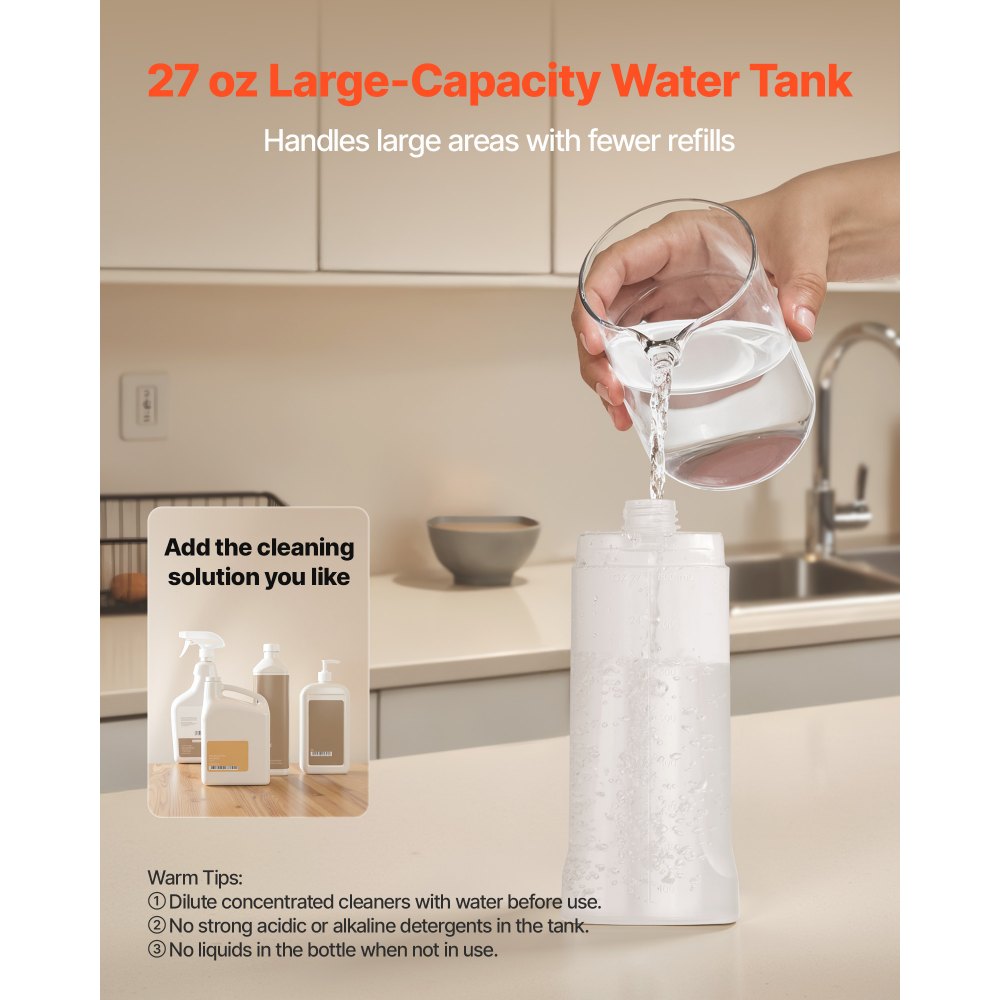 Spray Mop Refillable Water Tank Washable Microfiber Pad for Hardwood Floor