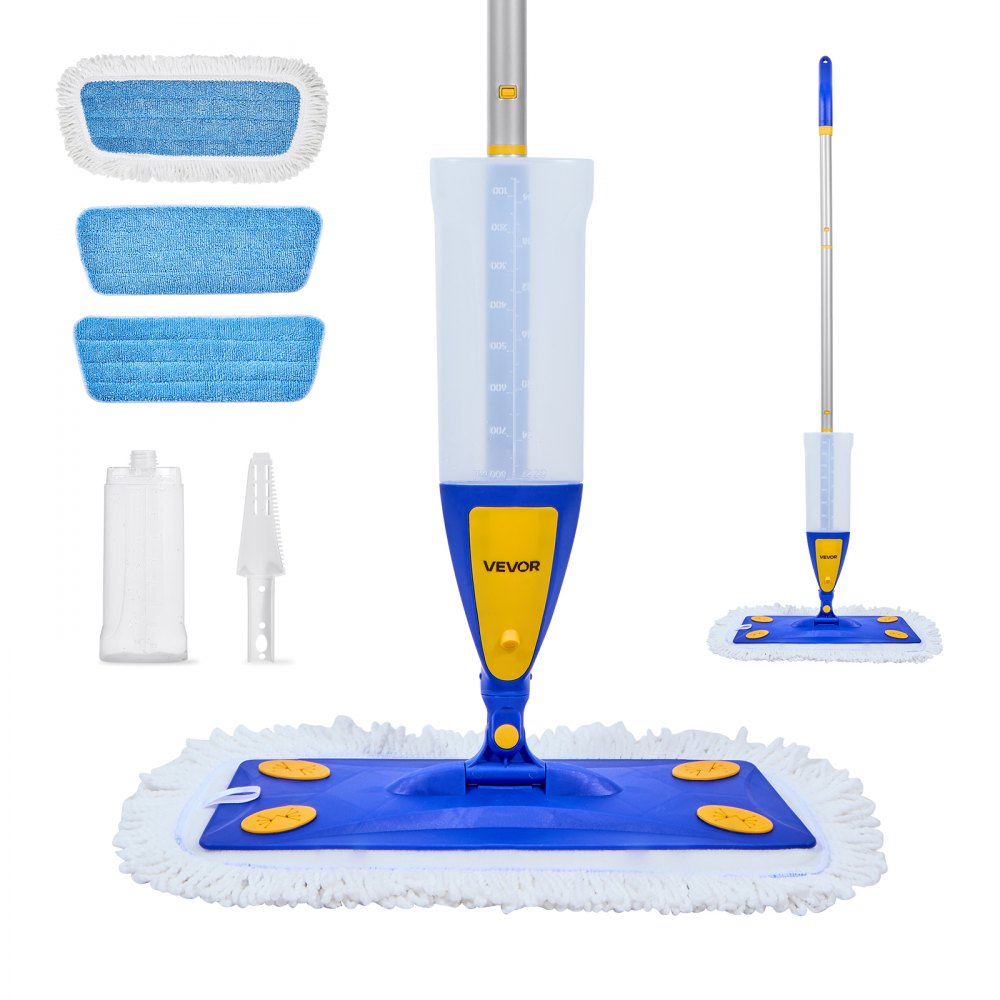 Spray Mop Refillable Water Tank Washable Microfiber Pad for Hardwood Floor