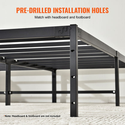 Full Size Metal Bed Frame with 0.35m Platform, 680kg Capacity, Easy Assembly