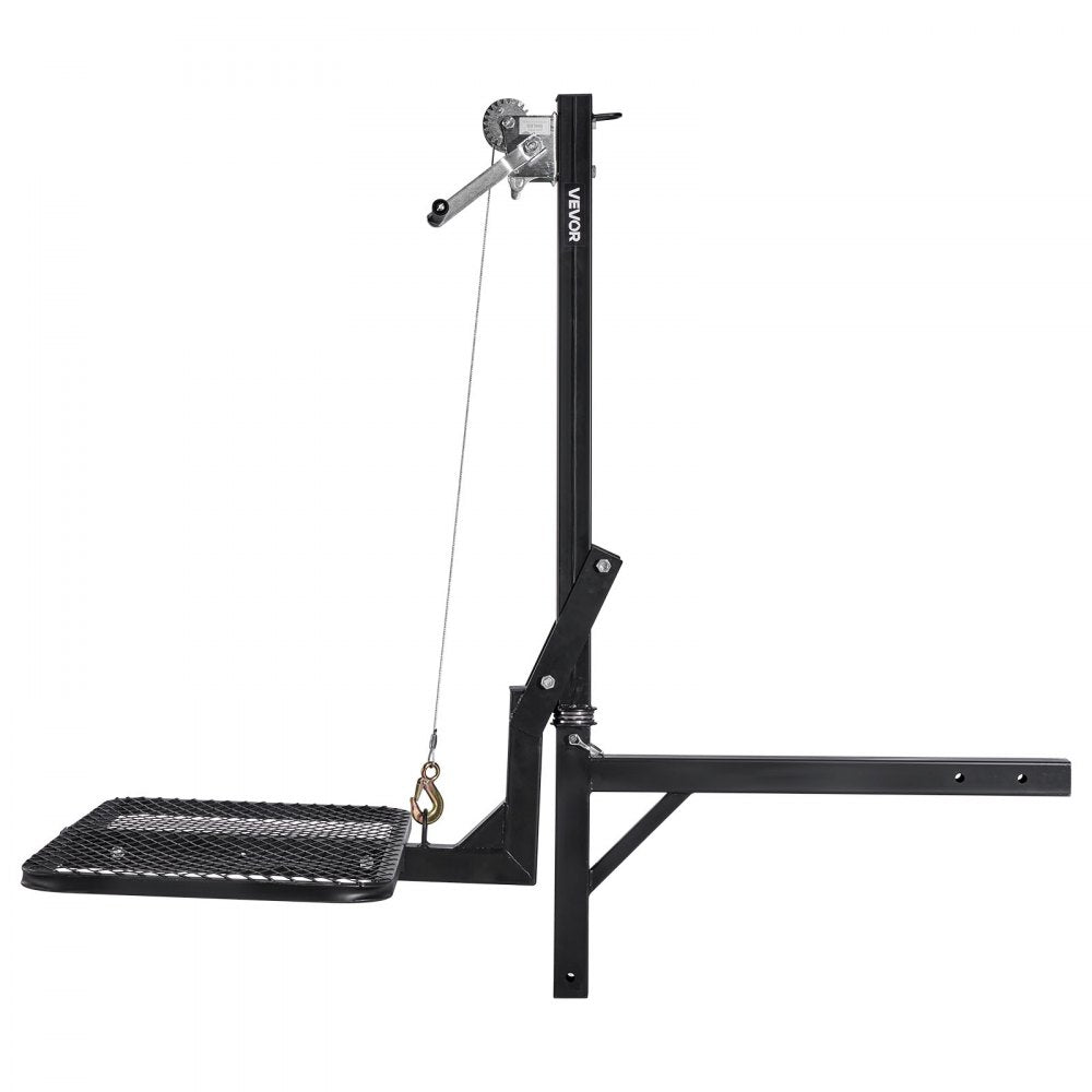 Hitch Deer Hoist with Lifting System Platform 300 lb Game Hoist Winch Lift
