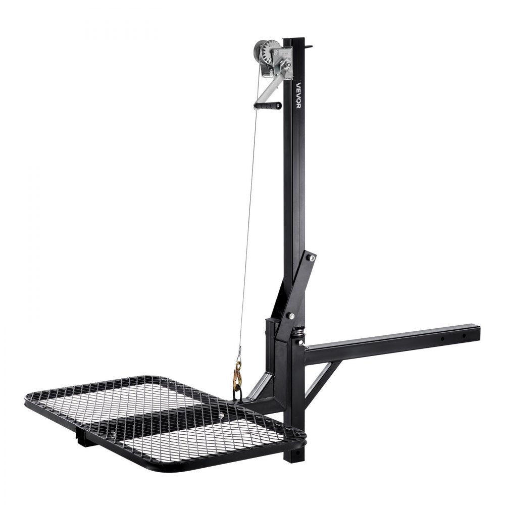 Hitch Deer Hoist with Lifting System Platform 300 lb Game Hoist Winch Lift