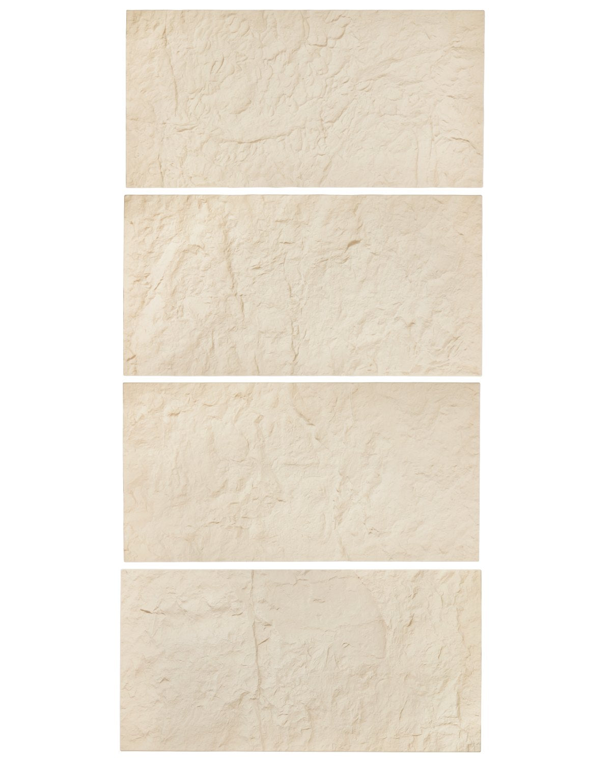 VEVOR 3D Wall Panels 4 PCS 120x60cm PU Stone-Look 2.97 m² Coverage Stone Yellow