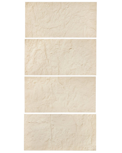 VEVOR 3D Wall Panels 4 PCS 120x60cm PU Stone-Look 2.97 m² Coverage Stone Yellow