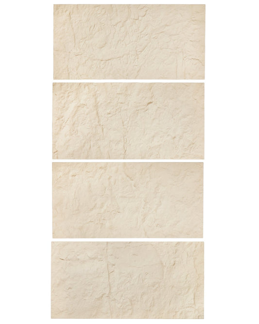 VEVOR 3D Wall Panels 4 PCS 120x60cm PU Stone-Look 2.97 m² Coverage Stone Yellow