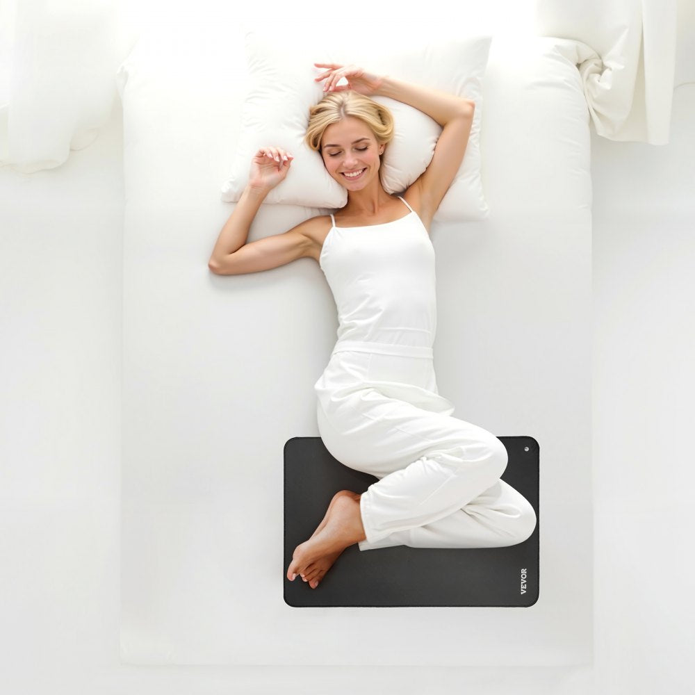 Grounding Mat 600 x 400 mm Earthing Mat 2 Pcs with Cord for Sleep Energy