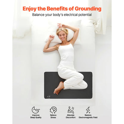 VEVOR Grounding Mat 680 x 990 mm Earthing Mat with Cord for Sleep Energy