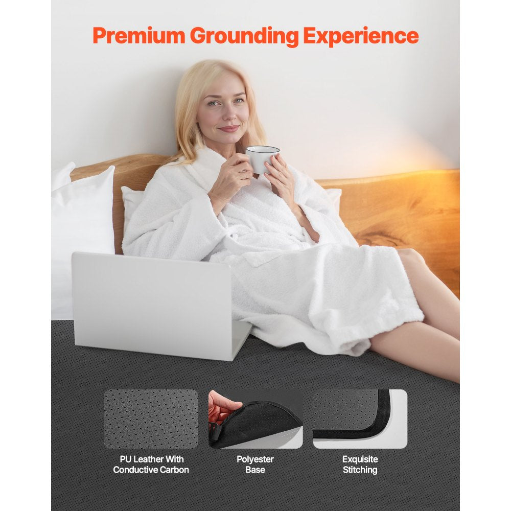 VEVOR Grounding Mat 1380 x 1980 mm Earthing Mat with Cord for Sleep Energy