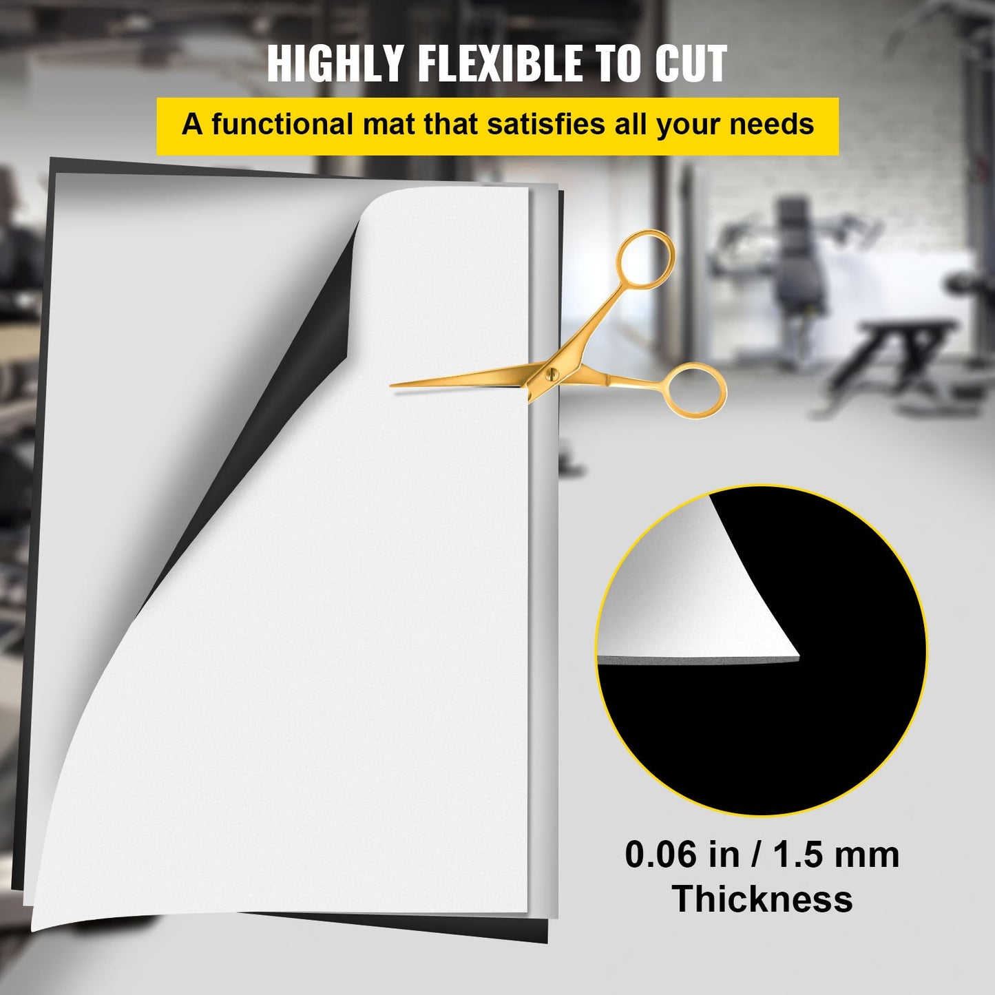 Dance Floor, 6.6x23ft Dance Floor Roll, 0.06in Thick PVC Vinyl Dance Floor, Black/White Reversible Portable Dance Floor, Non-Slip Dance Flooring, Ballet Dance Floor for Jazz, Pop, Lyrical Style
