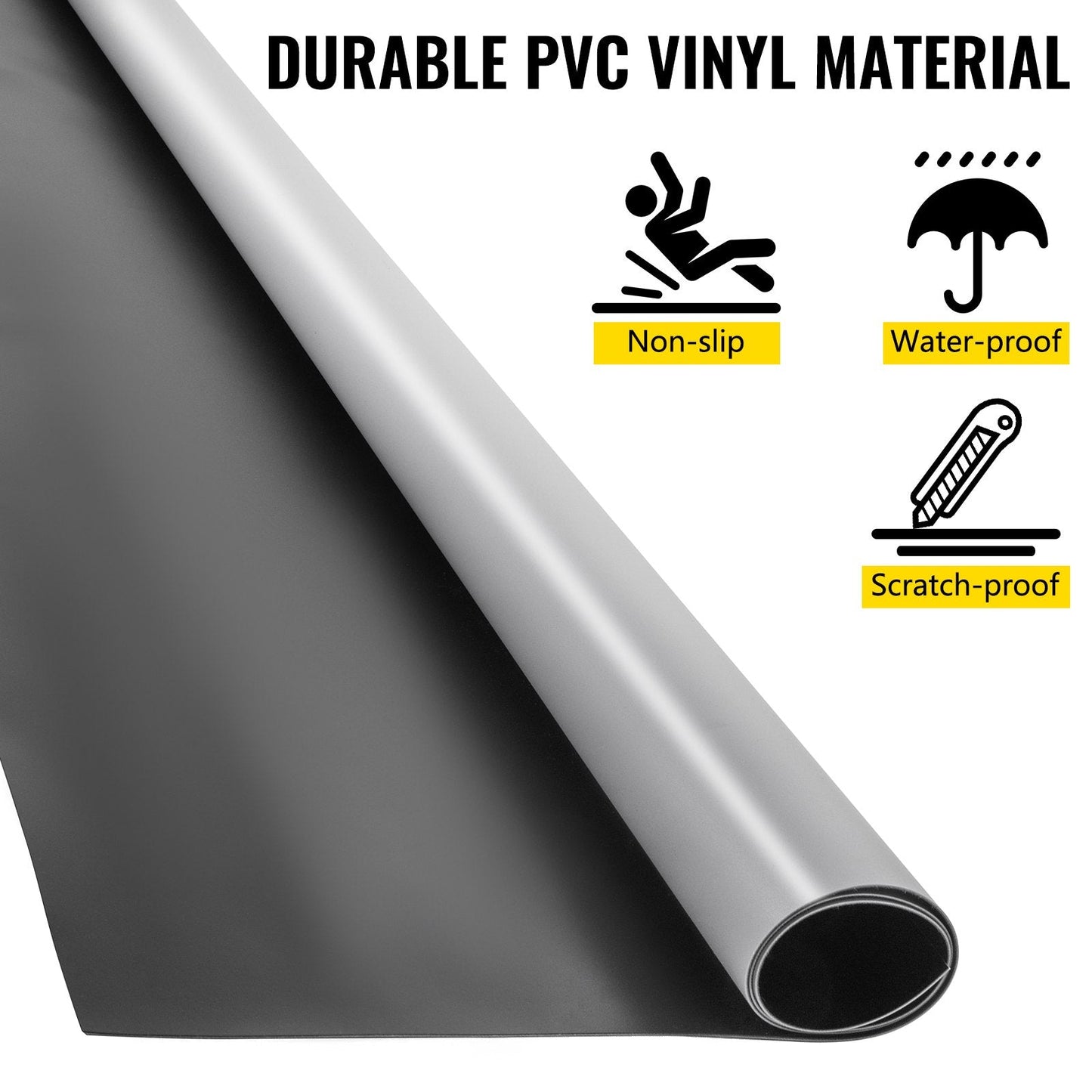 Portable Non-Slip PVC Dance Floor, 2 x 2.4 m, Easy to Clean and Cut