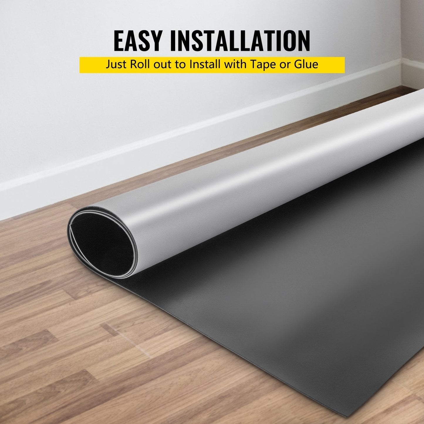 Portable Non-Slip Dance Floor Roll, 2x4.8m PVC Vinyl, Easy to Set Up & Clean