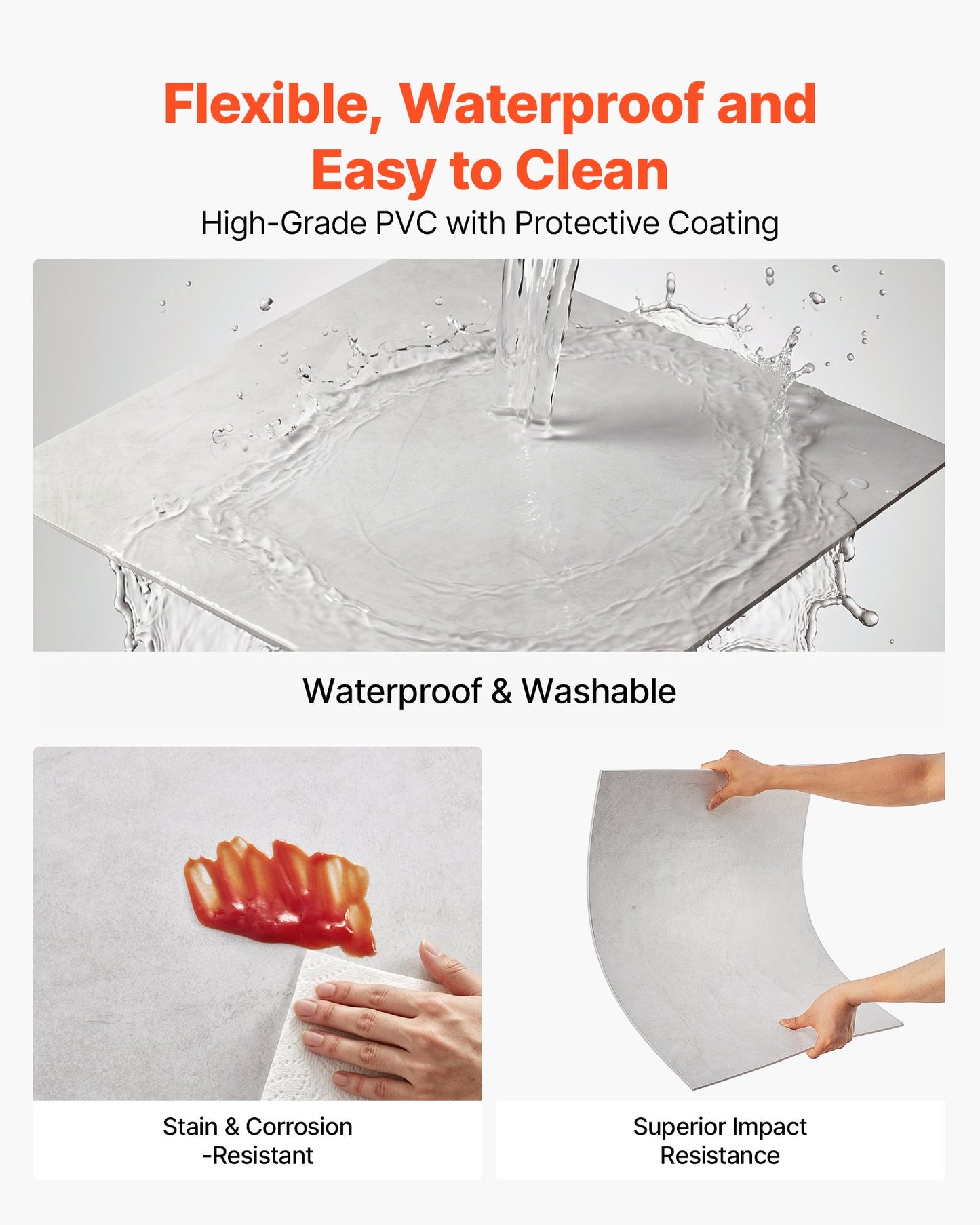 605x605mm PVC Ceiling Tiles 12-Pack Drop Ceiling Panels White Marble, PVC Foam Board, Grid Fit, Water-Resistant, Flexible Cut, Easy to Clean, Modern Decorative Finish for Home, Office Areas