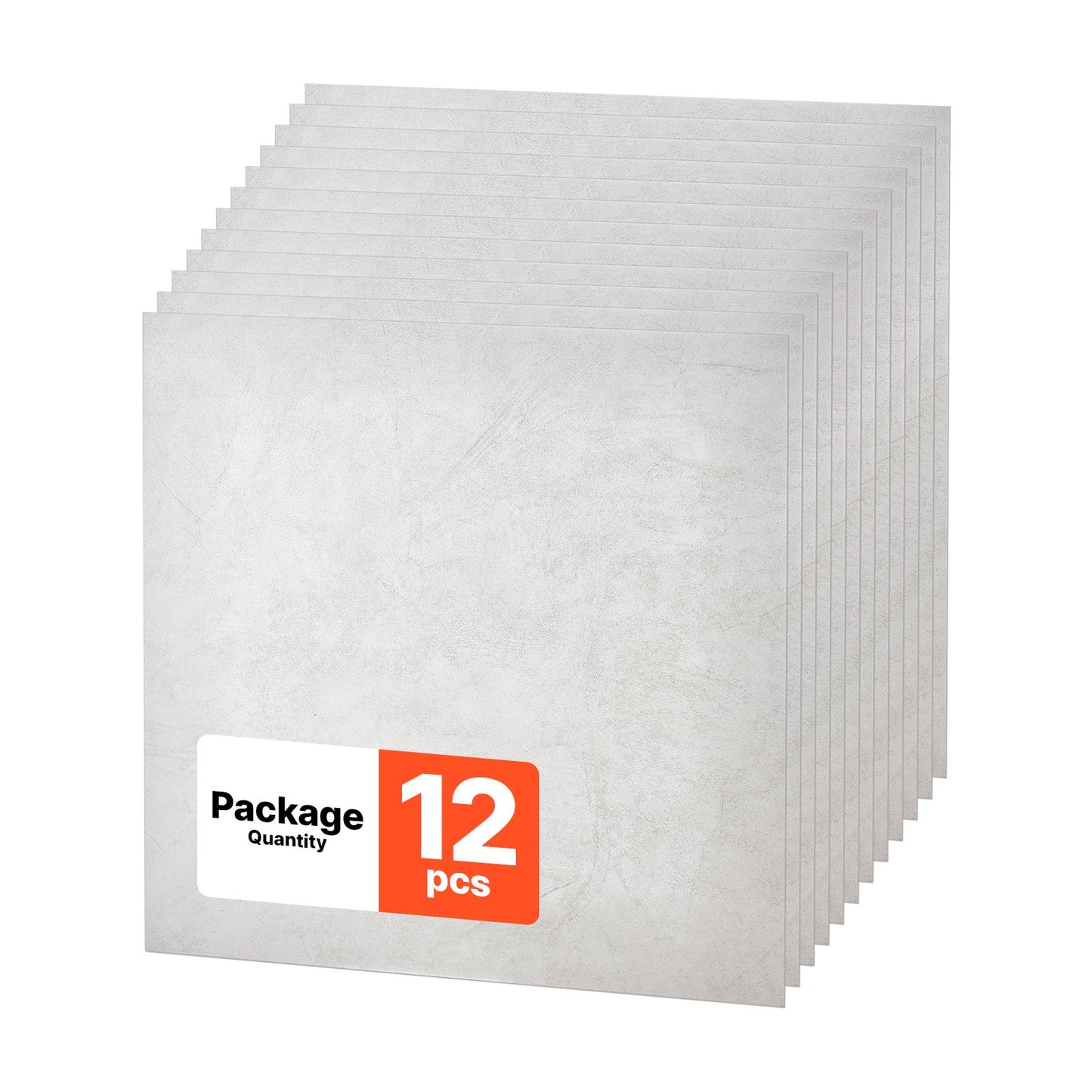 605x605mm PVC Ceiling Tiles 12-Pack Drop Ceiling Panels White Marble, PVC Foam Board, Grid Fit, Water-Resistant, Flexible Cut, Easy to Clean, Modern Decorative Finish for Home, Office Areas