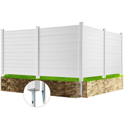 Outdoor Privacy Screen: 1.27m x 1.27m Fence for AC, Pool & Trash Enclosure