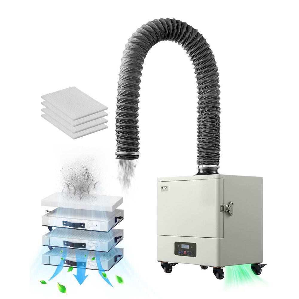 VEVOR Solder Fume Extractor 459 m³/h 280W Brushless Motor with 10 Levels Speed