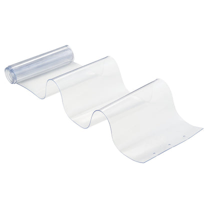 Clear PVC Strip Curtain, 2 m Height x 0.9 m Width x 2 mm Thickness, 6 PCS Walk in Freezer Cooler Curtain Strips, Smooth Waterproof Plastic Door Strips for Warehouse, Freezer, Garage Doors
