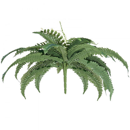 2Pcs Artificial Boston Ferns Plastic Fern 35 Branches Indoor Outdoor Decor