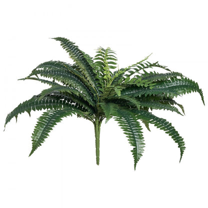 2Pcs Artificial Boston Ferns Plastic Fern 35 Branches Indoor Outdoor Decor