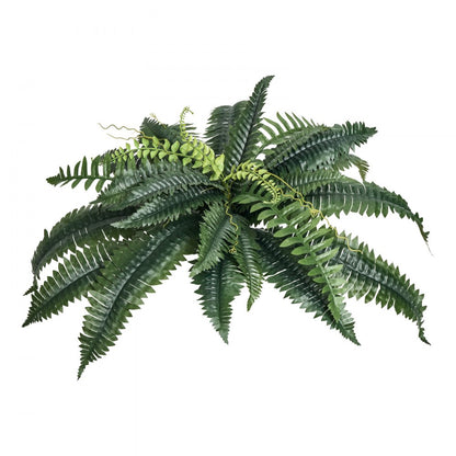 VEVOR 2Pcs Artificial Boston Ferns Plastic Fern 30 Branches Indoor Outdoor Decor