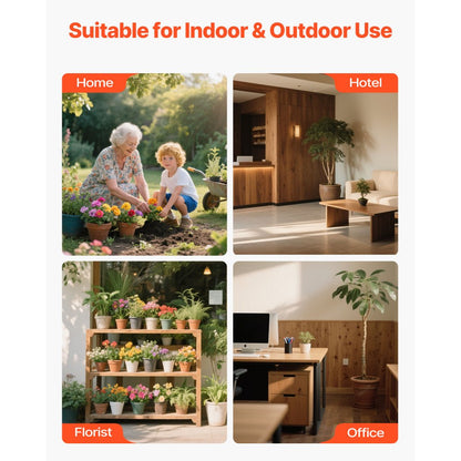 Garden Pot Mover Heavy Duty Potted Plant Dolly with Adjustable Handle