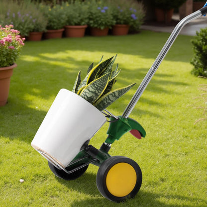 Garden Pot Mover Heavy Duty Potted Plant Dolly with Adjustable Handle