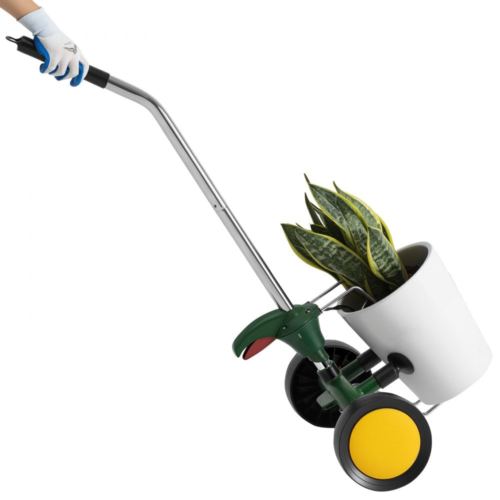 Garden Pot Mover Heavy Duty Potted Plant Dolly with Adjustable Handle