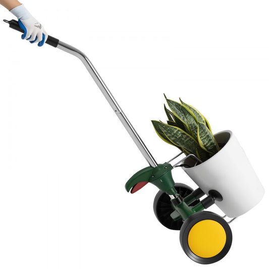 Garden Pot Mover Heavy Duty Potted Plant Dolly with Adjustable Handle