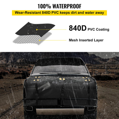 VEVOR Hitch Cargo Carrier Bag, Waterproof 840D PVC,121.9cmx50.8cmx55.9cm (12 Cubic