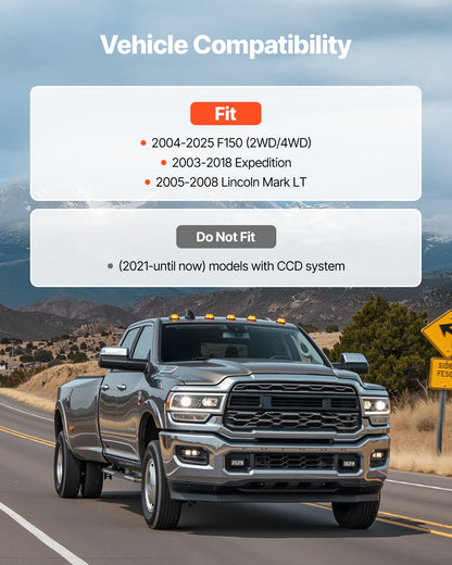 50.8 mm Front Leveling Lift Kit for 2004-2025 Ford F150 2WD/4WD, 2003-2018 Expedition, 2005-2008 Lincoln Mark LT, Chassis Level Kit with 2PCS Heavy Duty Forged Aluminum Suspension Strut Spacers