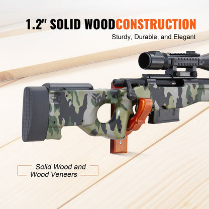 VEVOR Gun Rack Wall Mount Horizontal Gun Rack and Shotgun Hooks for Single Gun