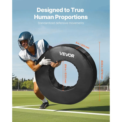 VEVOR Football Tackle Wheel Tackling Dummy Waterproof PVC Tackle Ring Strap 1PCS