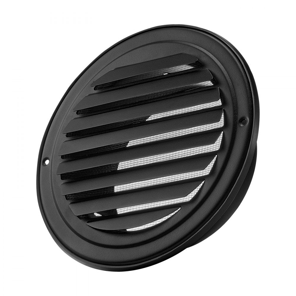 145 mm Round Wall Vent Cover Stainless Steel AC Vent 2 Pack Black