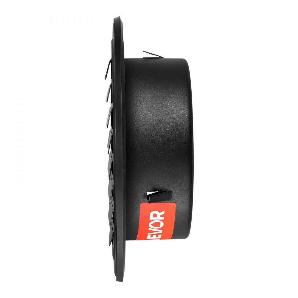 145 mm Round Wall Vent Cover Stainless Steel AC Vent 2 Pack Black