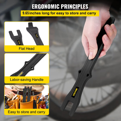 Motorcycle Tire Changing Spoons, 0.25m, Sturdy Steel with Rustproof Finish