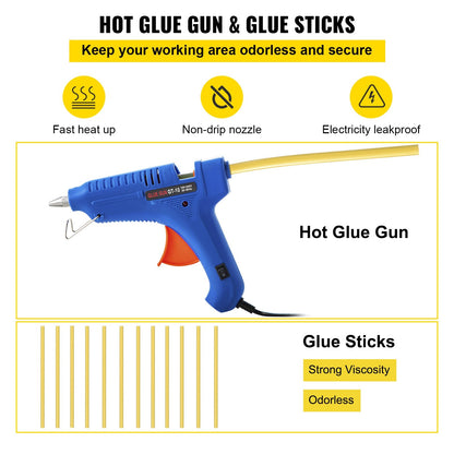 VEVOR Paintless Dent Repair Tools Hail Damage Remover 89 Pcs Body Dent Removal