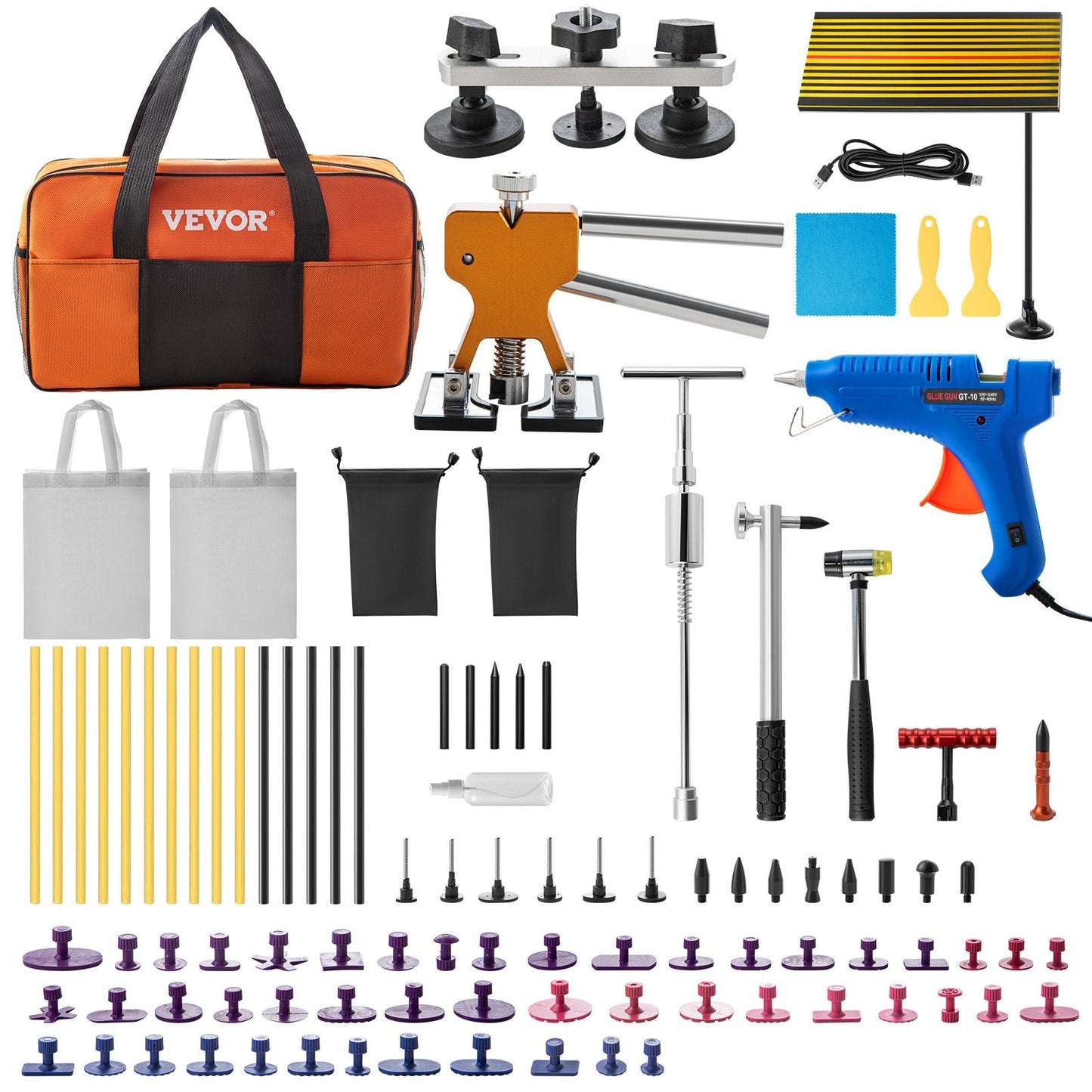 Comprehensive Paintless Dent Repair Kit 98 Pcs with Tools & Accessories
