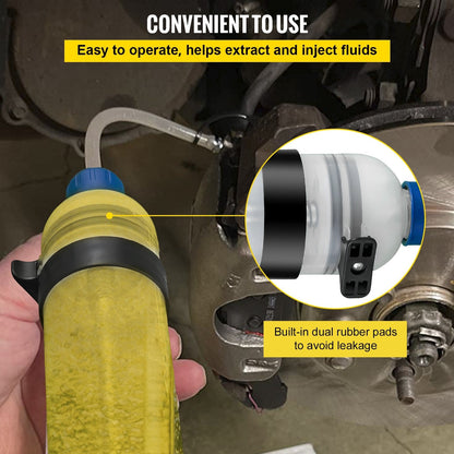 Manual Transmission Fluid Pump with Adapters, 1.5L Capacity, Ergonomic Design