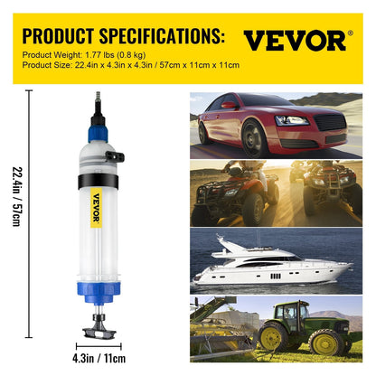 Manual Transmission Fluid Pump with Adapters, 1.5L Capacity, Ergonomic Design