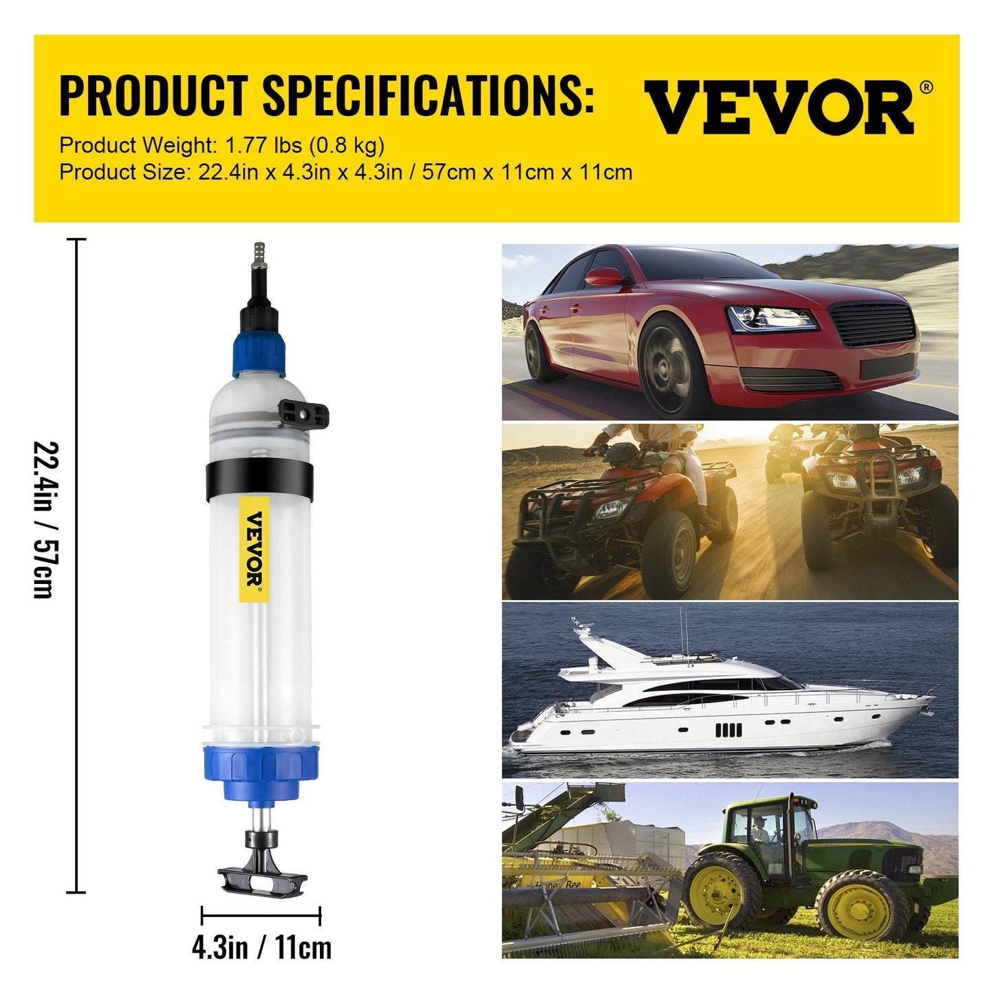 VEVOR Manual ATF Refill System Dispenser, Oil and Liquid Extractor Large Capacity,