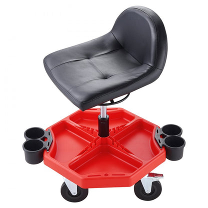 VEVOR Mechanics Swivel Seat 300 LBS Rolling Work Stool Height Adjustable Seat