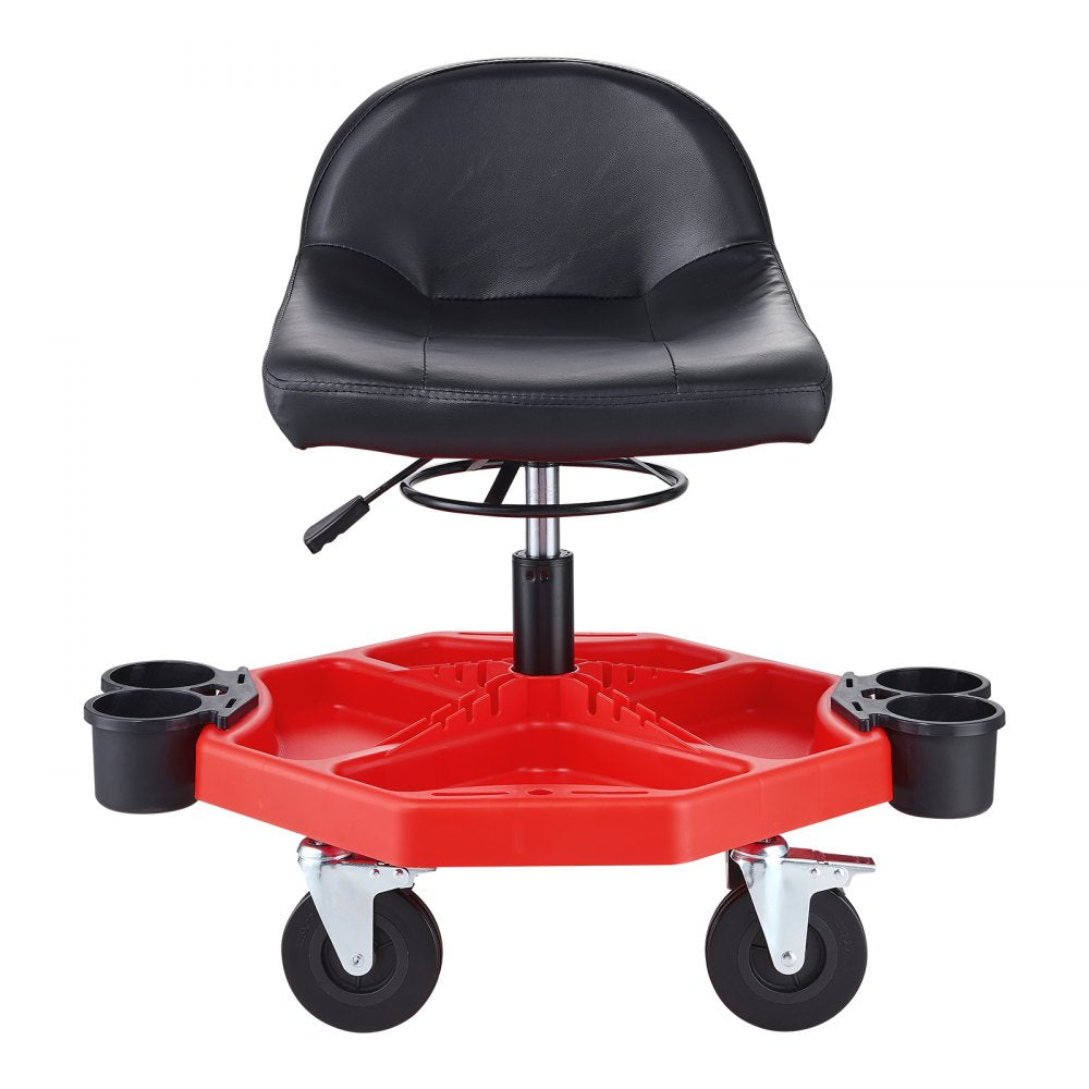 VEVOR Mechanics Swivel Seat 300 LBS Rolling Work Stool Height Adjustable Seat