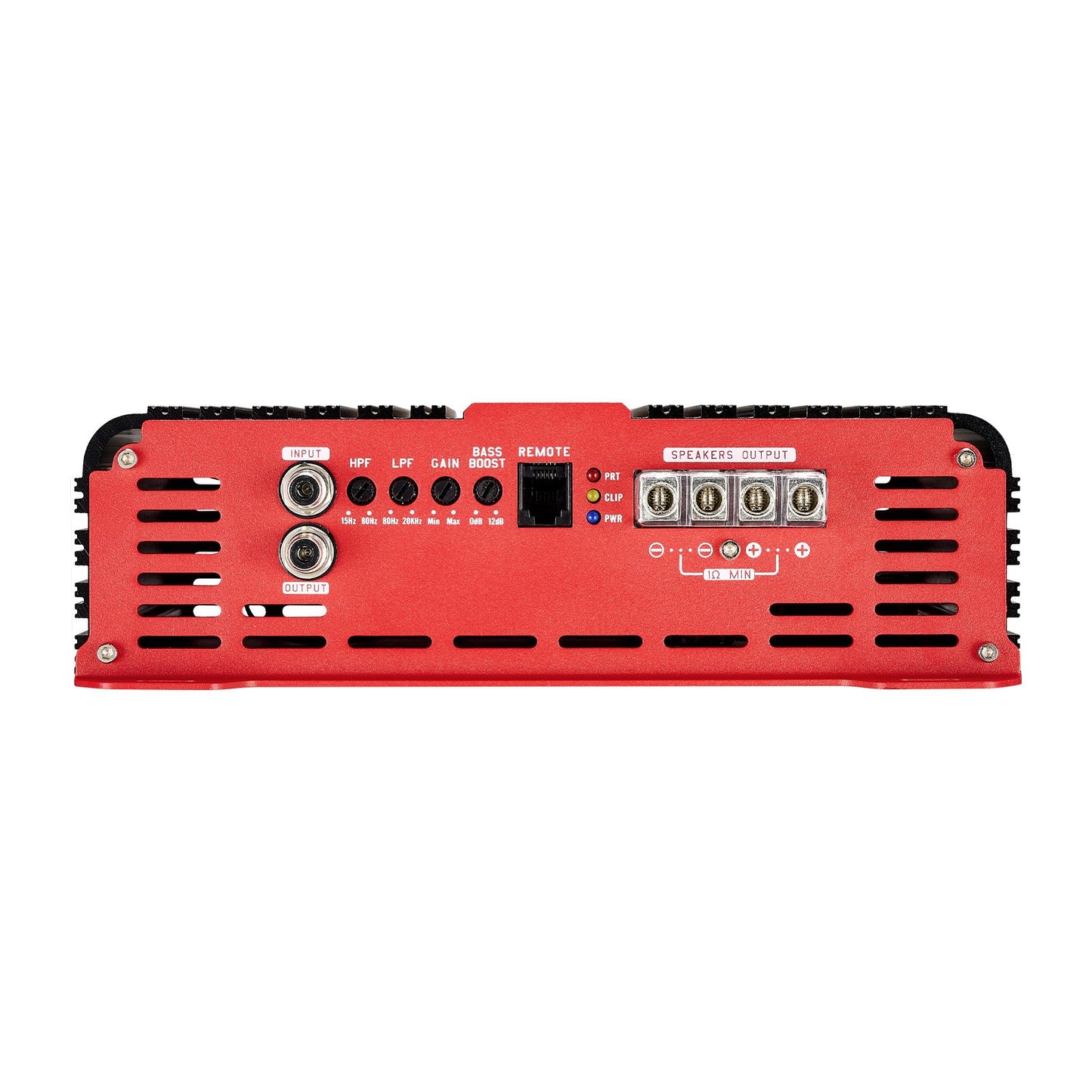 Monoblock Car Amplifier, 3000W RMS MAX, 1/2/4 Ohm Stable, 1-Channel Class D Car Audio Amplifier with Remote Subwoofer Level Control, Low Pass Filter and Bass Boost, Volume Controller Included