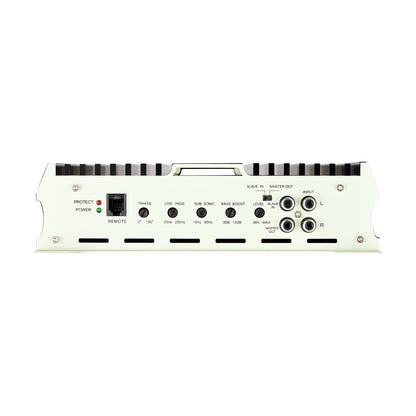 Monoblock Car Amplifier, 400W RMS MAX, 1/2/4 Ohm Stable, 1-Channel Class D Car Audio Amplifier with Remote Subwoofer Level Control, Low Pass Filter, Bass Boost & Phase Shift, Volume Controller