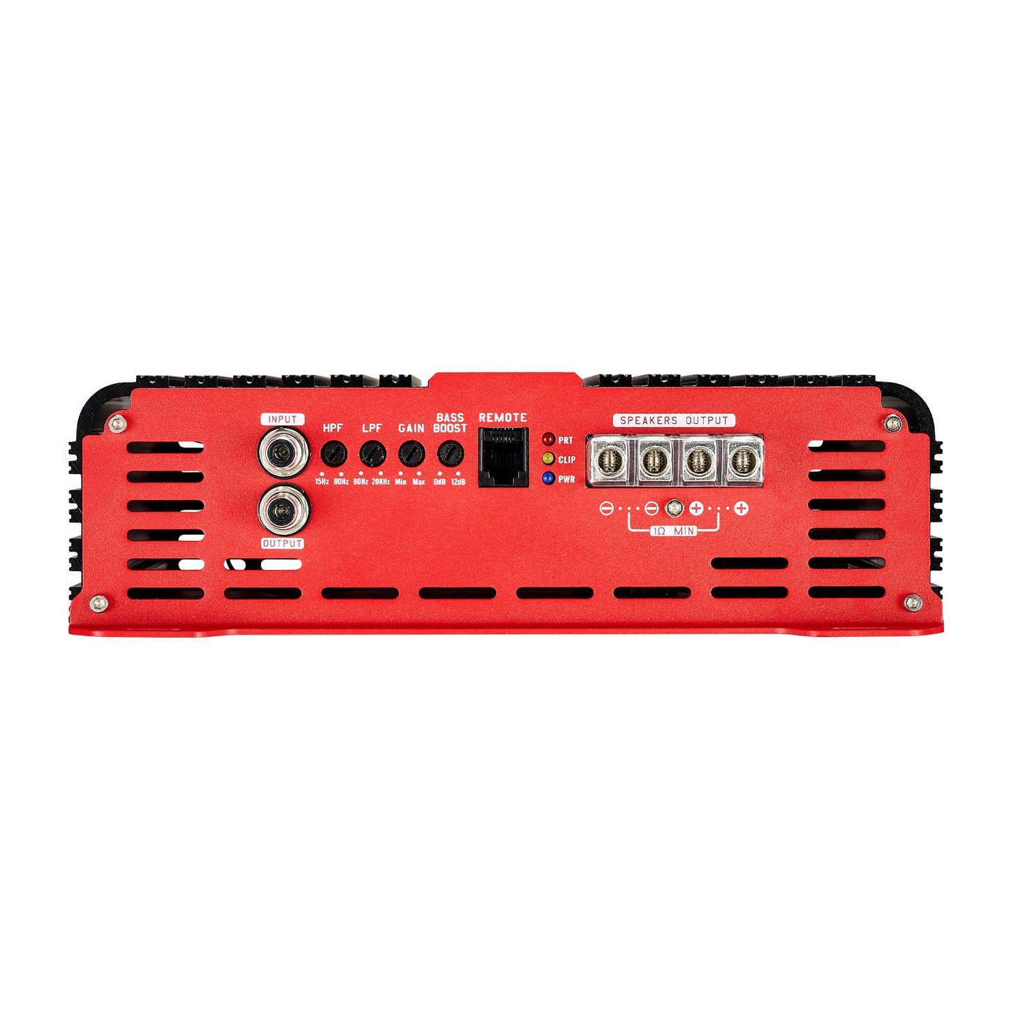 Monoblock Car Amplifier, 2000W RMS MAX, 1/2/4 Ohm Stable, 1-Channel Class D Car Audio Amplifier with Remote Subwoofer Level Control, Low Pass Filter and Bass Boost, Volume Controller Included