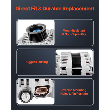 Alternator Car Alternator for Nissan Altima 3.5L 07-10 Saturn Aura 07-08
