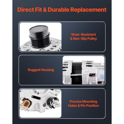 Alternator Car Alternator for Dodge Journey SE Value 2.4L 2020 SXT 12-18