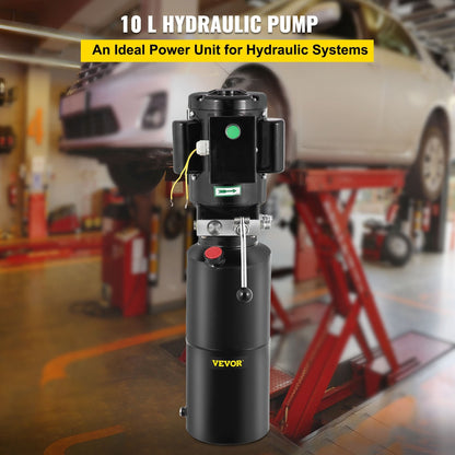 240V Hydraulic Power Pack for Car Lifts, 3 HP, 2950 PSI, 10L Tank